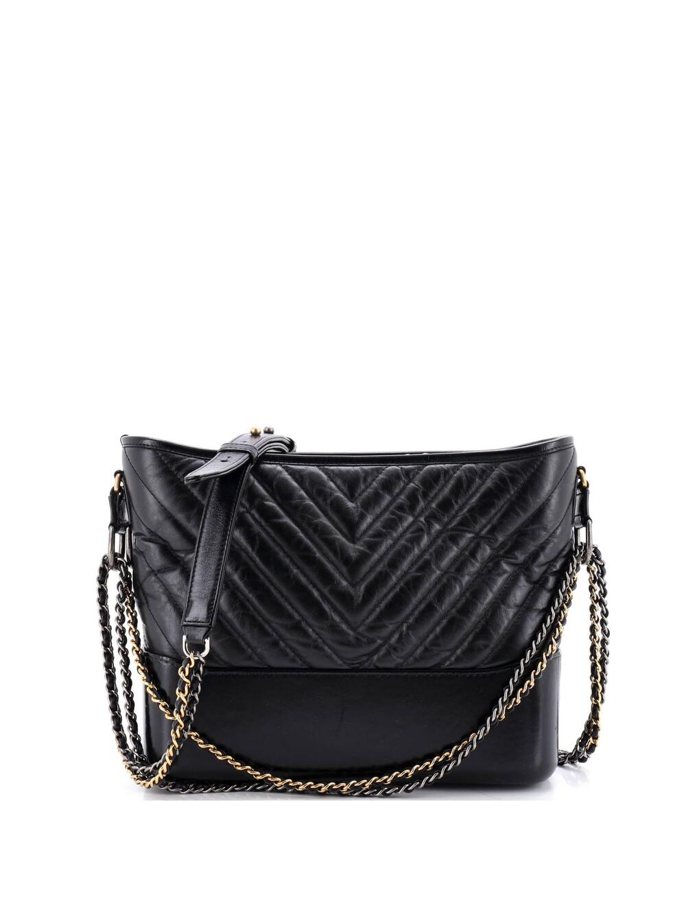 Chanel Gabrielle Hobo Chevron Aged #248745C27B